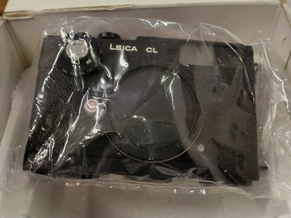 Still wrapped and unopened after 40 years: Part of a trove of CLs bought recently by Red Dot Cameras (Image Mike Evans)